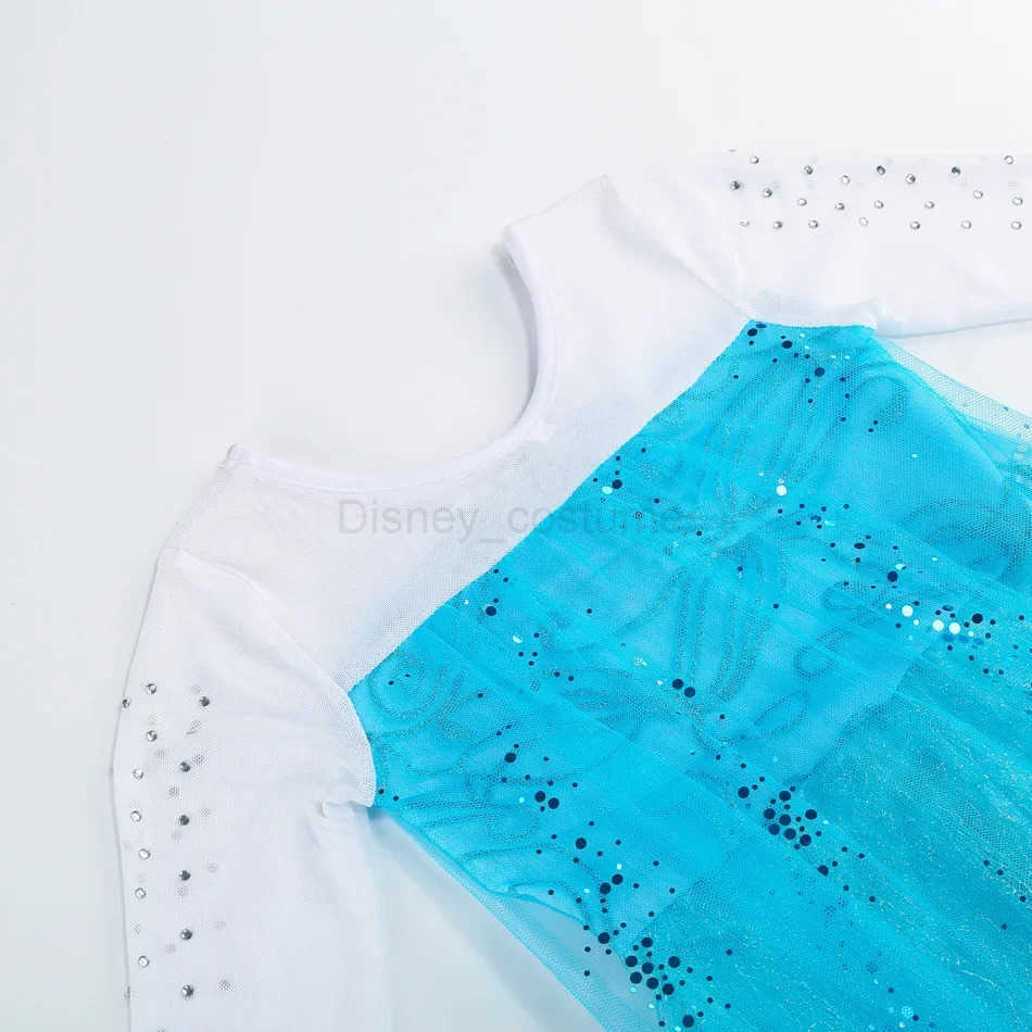 Disney Snow Queen Elsa Kids Costumes For Girls 2024 Carnival Party Prom Gown Robe Play Children Clothes Frozen Princess Dresses X250408