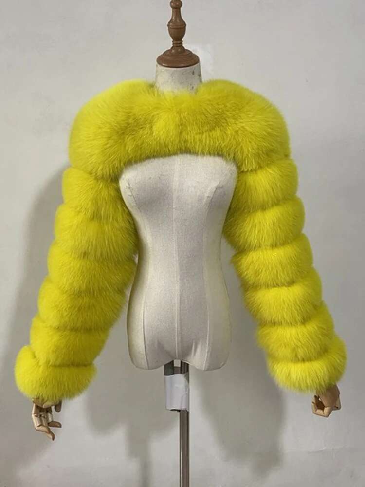 DEAT Fashion Women's Faux Fur Vintage O-Neck Long Sleeve Splicing Contrasting Colors Coat Female Tide Spring 2025 New 17A4203