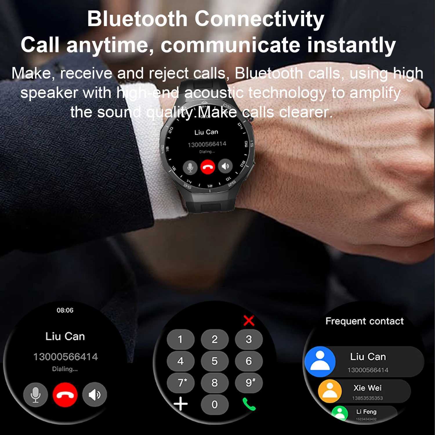 New GT5 Pro smartwatch 1.52 inch AMOLED Snoth call detection heart rate health monitoring watch for menXJ250408