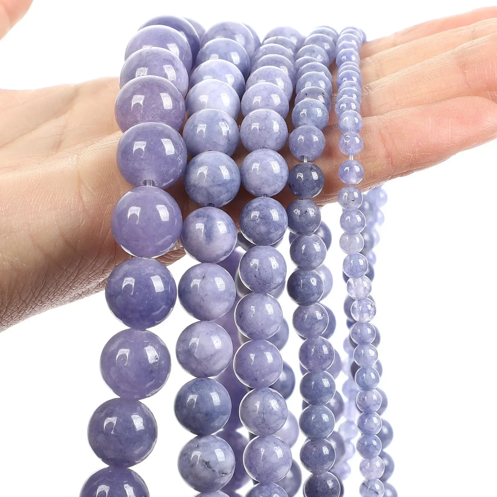 Natural Stone Beads Sodalite Round Loose Spacer Beads For Jewelry Making Diy Gemstones Bracelet Strand 4mm 6mm 8mm 10mm 12mm