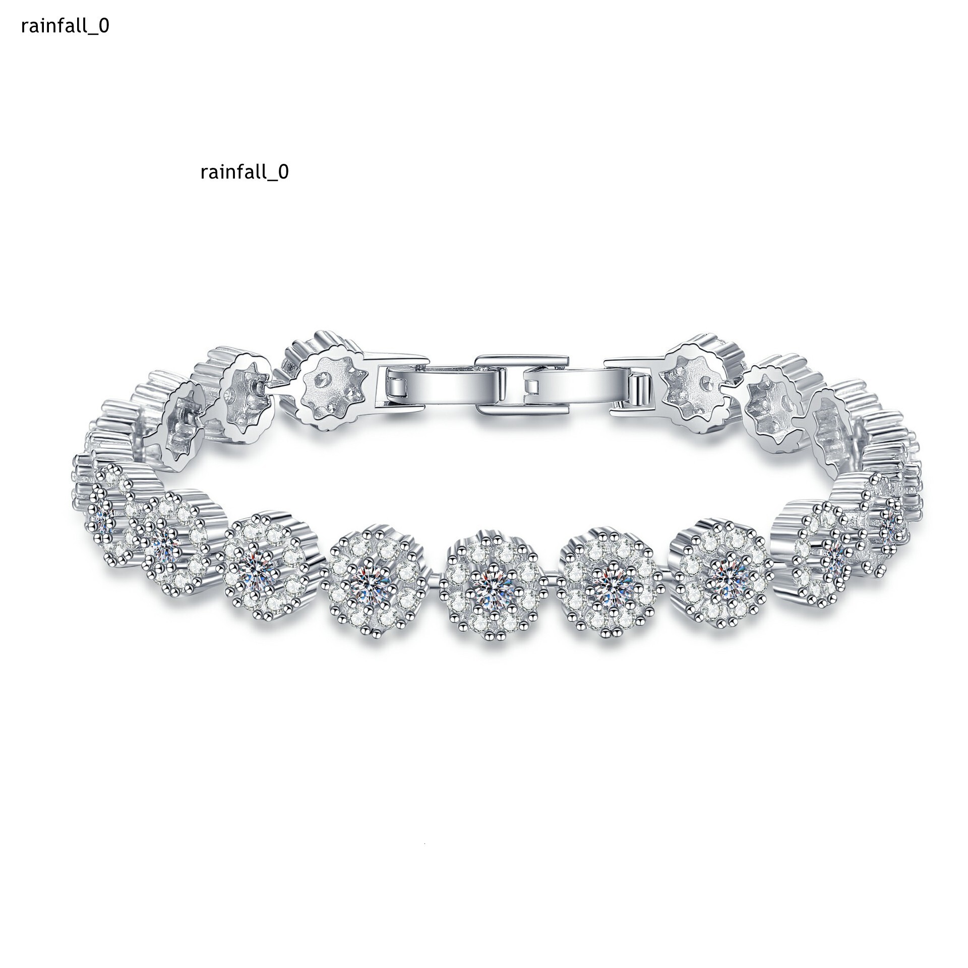 Factory Iced Out D Color Moissanite Tennis Bracelet S925 Sterling Silver GRA Moissanite Bracelets Hip Hop Womens Jewelry