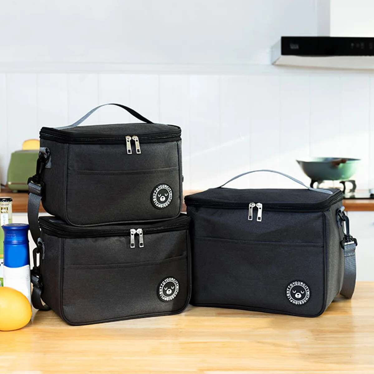 Capacity Hand Held With Shoulder Strap Insulated Box Bag Student Thickened Waterproof Lunch Bag Zmt