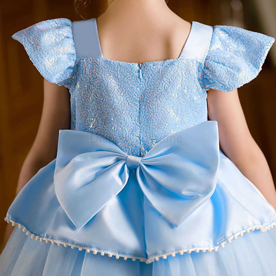 Disney Princess Fancy Cinderella Dress Up Halloween Costume Pumpkin Cart Birthday Party Set with Gloves Garden Girl 2-10T X250408