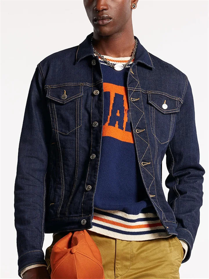 2024 springsummer washed hole old denim jacket fashionable slim fit fashion 250408Z