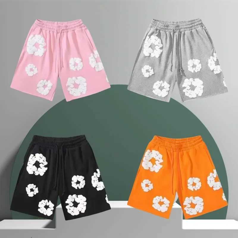 2025 New Cotton Printed Mens and Womens Sports Shorts Fashion Lightweight Luxury Shorts Comfortable Breathable Casual ShortsXJ250407