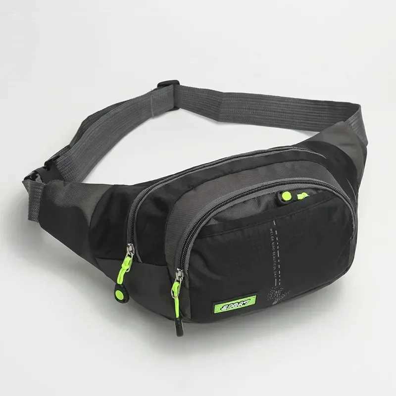 Travel waist bag zipper outdoor sports shoulder bag mens and womens waterproof fashionable large capacity adjustable Z250407