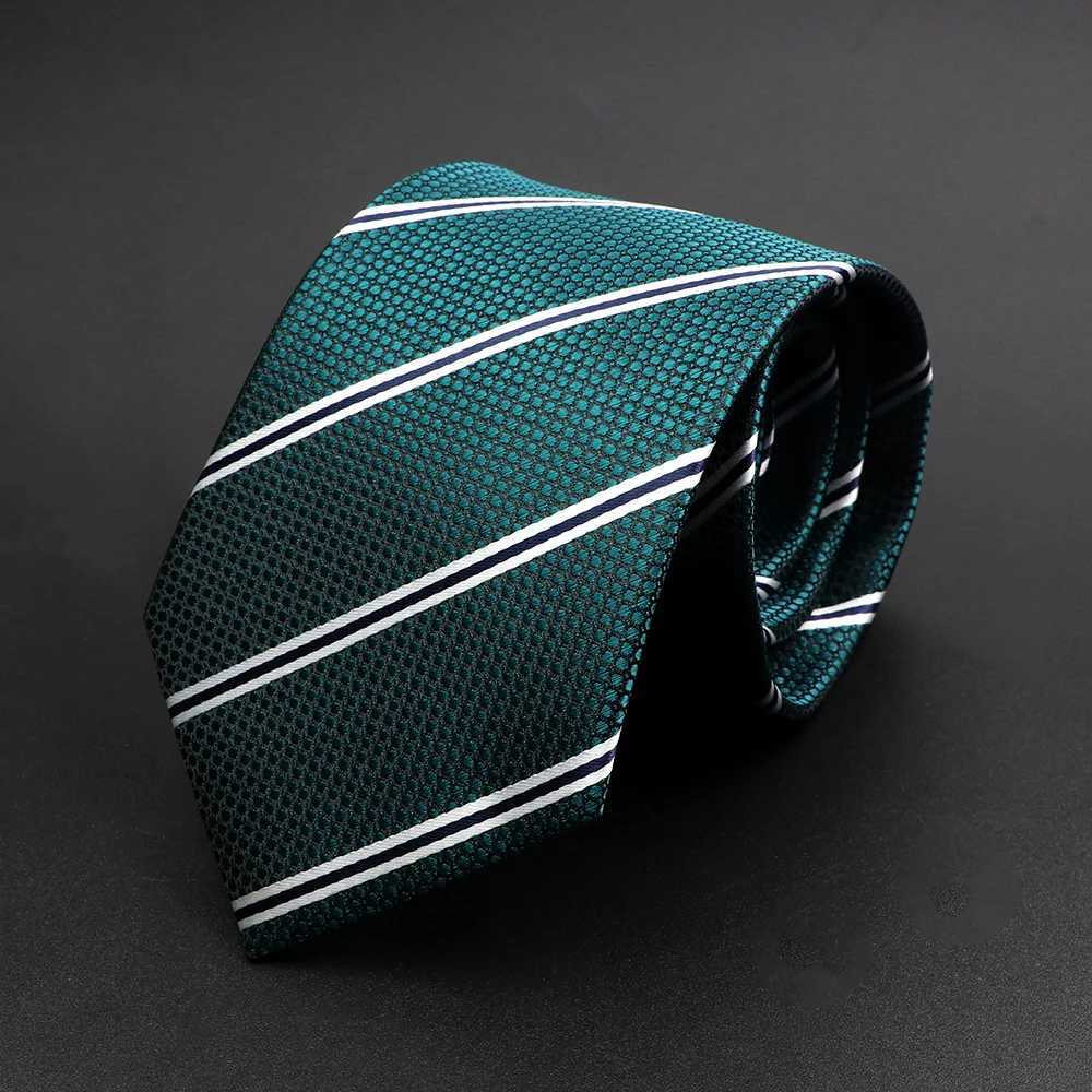 New Design Men Tie Brown Striped Ties Paisley Flower Neckties Men Business Dropsing Gro Wedding Collar Accessories Gift X250407