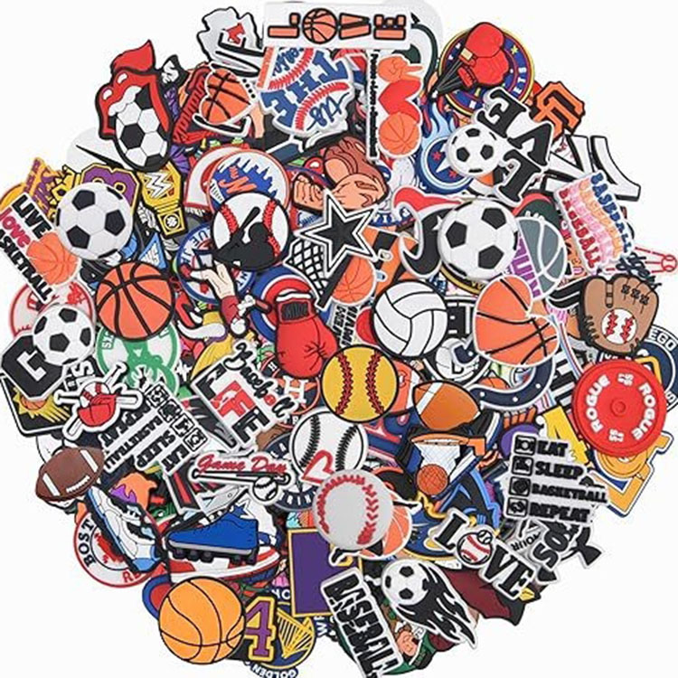 random pattern shoe charms for clog bag slides sandal muti decoration buckle DIY charms gift - view 7