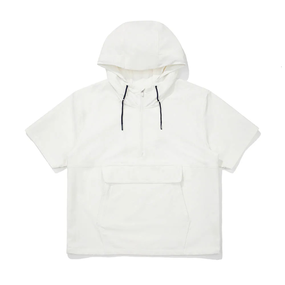 SpringSummer Korean Golf Womens Fashion Hooded Short sleeved Jacket Lightweight Windproof Sports 250407