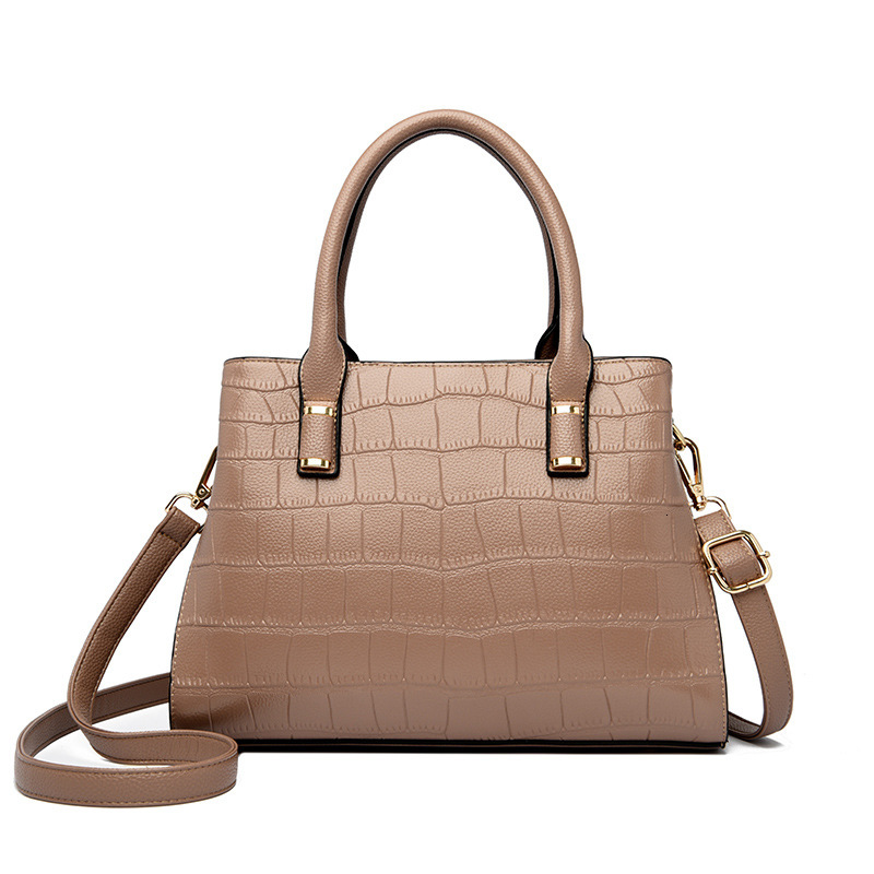 Crocodile Print Tote Bag Women's Fashion Large Capacity Tote Bag Work Commute Crossbody Shoulder Bag