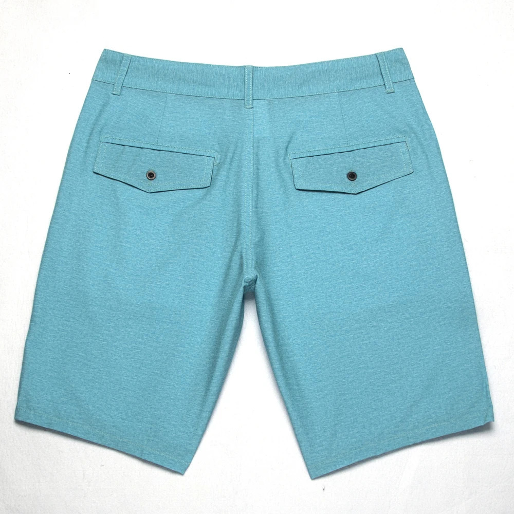 Plus size 38 Mens Solid Walk Shorts Bermuda Beach Boardshorts Casual Stretch Quick-dry Breathable Shorts Trunks Multicolor 250407