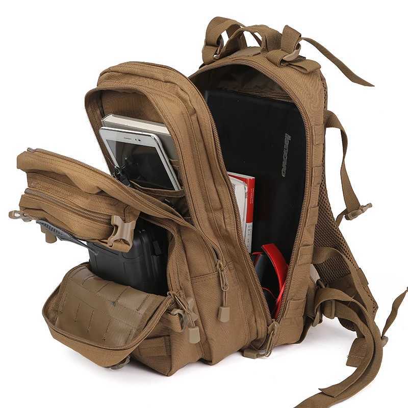 35L Tactical Backpack Molle Assault Rucksack Men Women Backpacks Travel Camping Hunting Hiking BackpackC250407