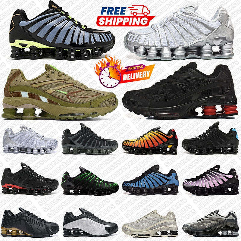 Designer Sneakers Men Women Running Shoes shox shoxs tl Mens Womens White Blue Gold Grey Breathable Athletic Outdoor Sports Sneaker Fashion Runner 36-46