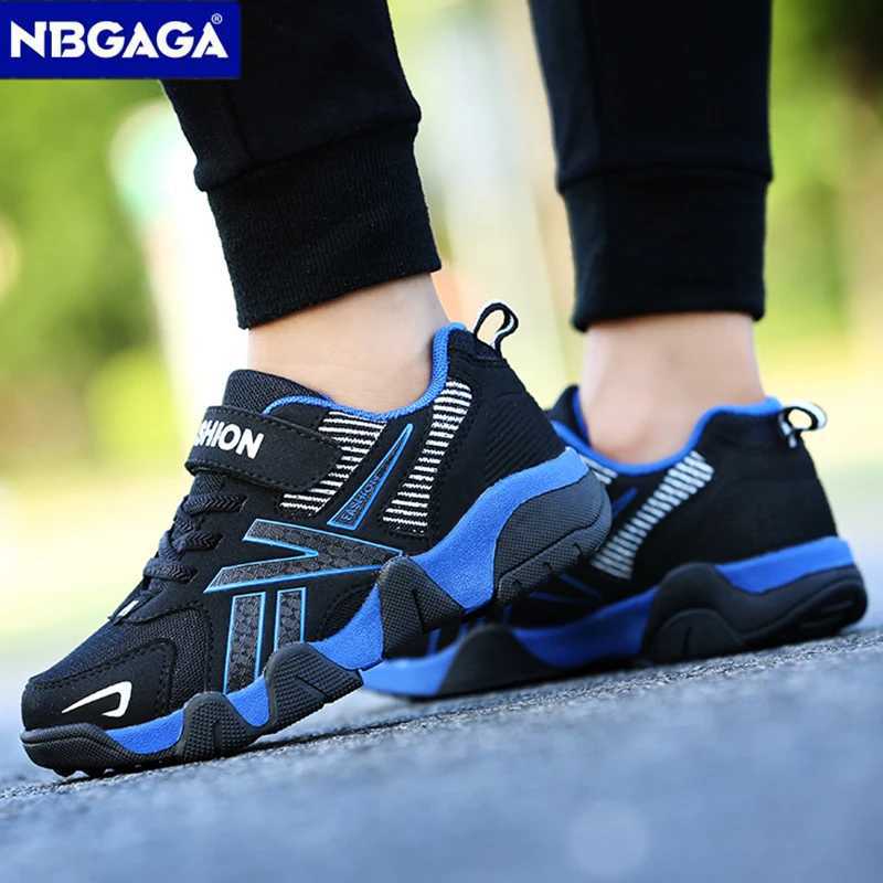 Childrens fashionable sports shoes boys mesh breathable sports shoes lightweight childrens school walking shoes W250407