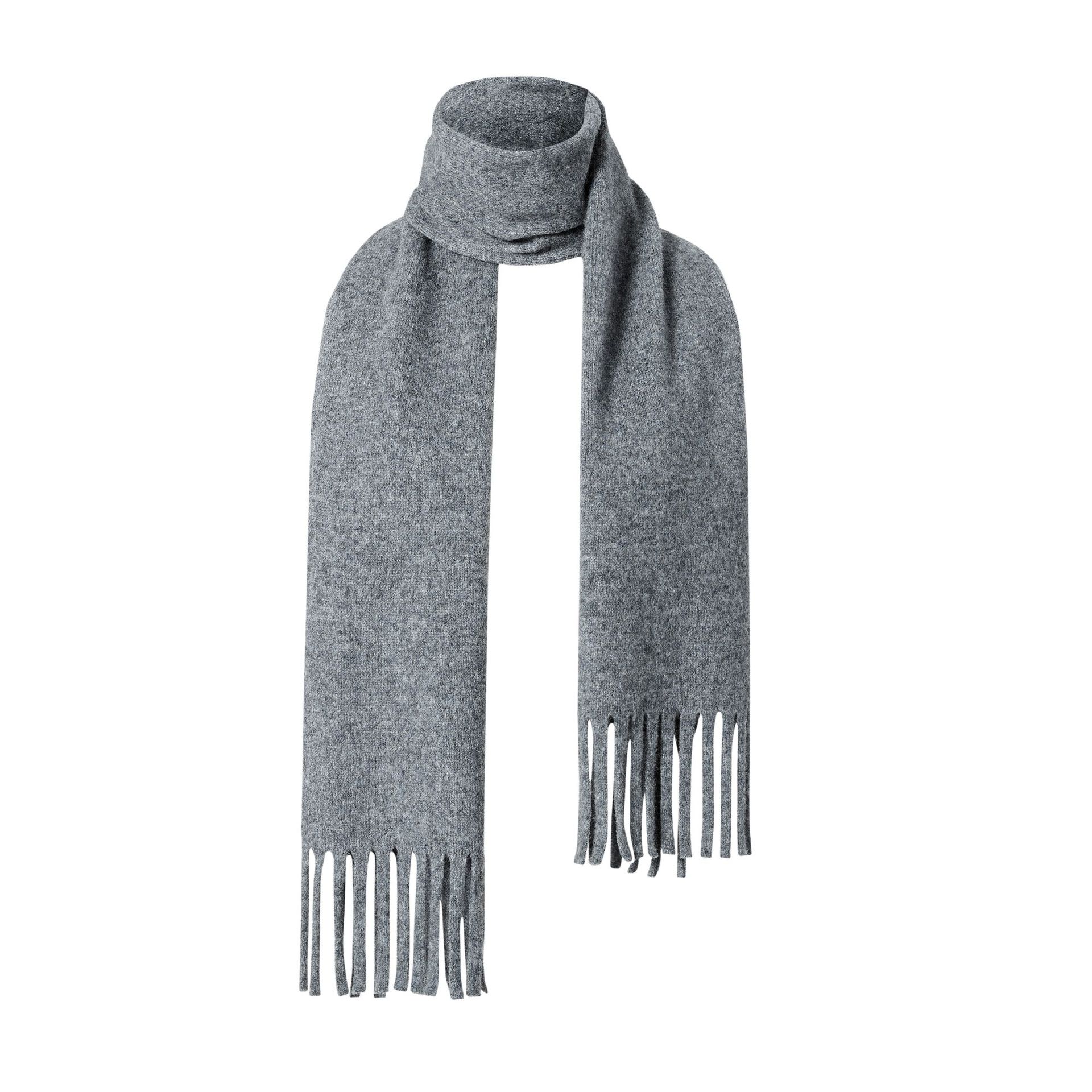 K340 100% wool knitted scarf for women winter warm solid color tassel scarf Korean style all-match warm knitted neck scarf