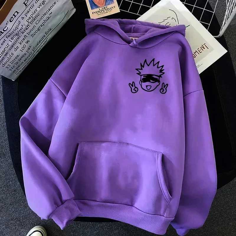 Spring 2024 Autunm unisex Jujutsu Kaisen anime hoodie big animation design Kawaii Gojo Satoru graphic streetwear W250408
