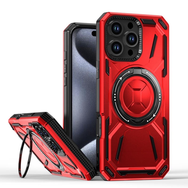 Metal Kickstand Magnetic Phone Cases for iPhone 16 15 14 11 12 14plus 15plus 13pro 12pro 16plus 16pro 15 pro max iphone16 TPU PC Shockproof Mobile Phone Case