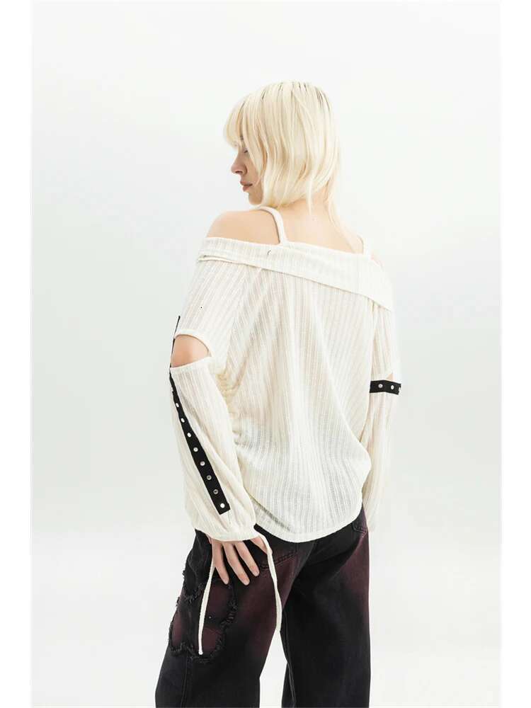 Women Print Pullover Knitted Sweater Haruku Korean Y2k Long Sleeves Oversize Sweaters Jumper Vintage 2000S Clothes 2024 Autumn