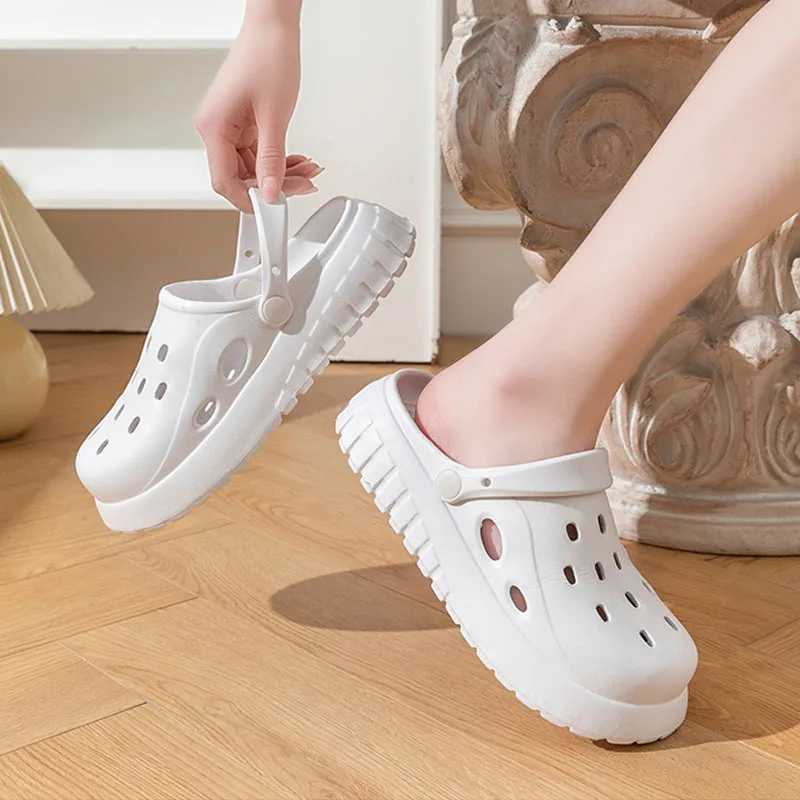 New Arrival Size 45 slider summer womens flat shoes EVA Clogs DIY cave shoes unisex fashion platform cave sandals couple beach slider T250407