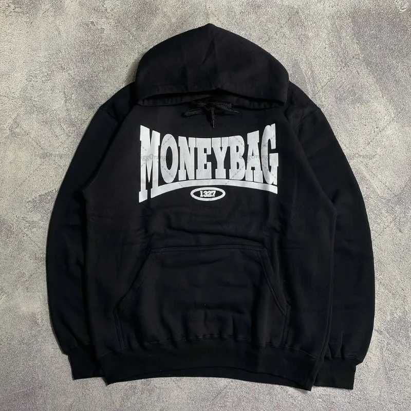 High Street Fashion Clothing Retro Letter Pattern Fashionable Loose Hoodie Men Street Hip-hop Casual Oversized Sweatshirt Women W250408