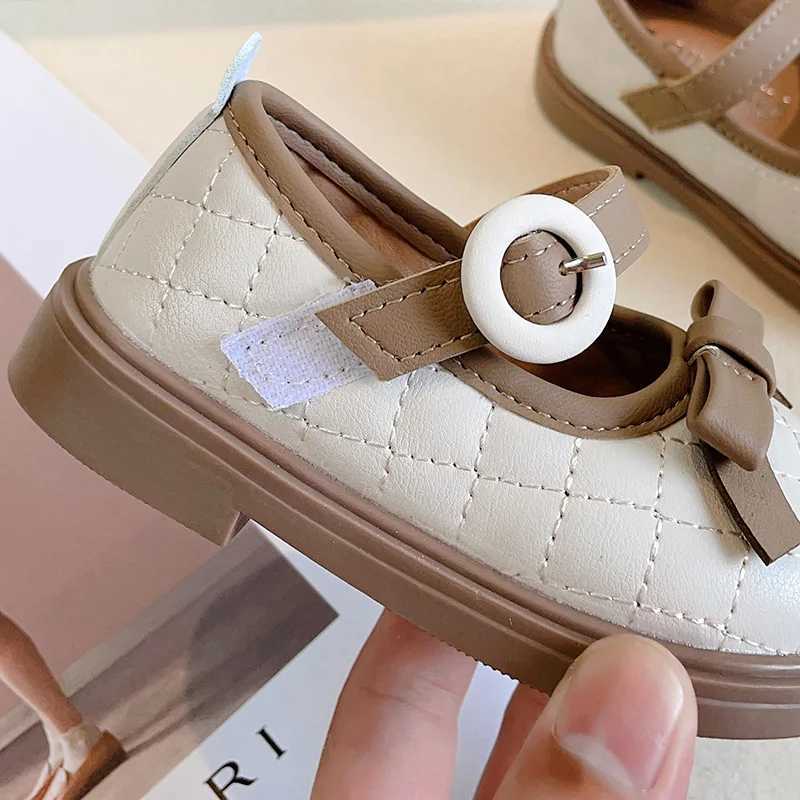 Girl Pu Leather Dress Shoes Childrens School Uniform Shoes Formal Wedding Church Oxford Loafer Flats Mary Jane Childrens Shoes W250407