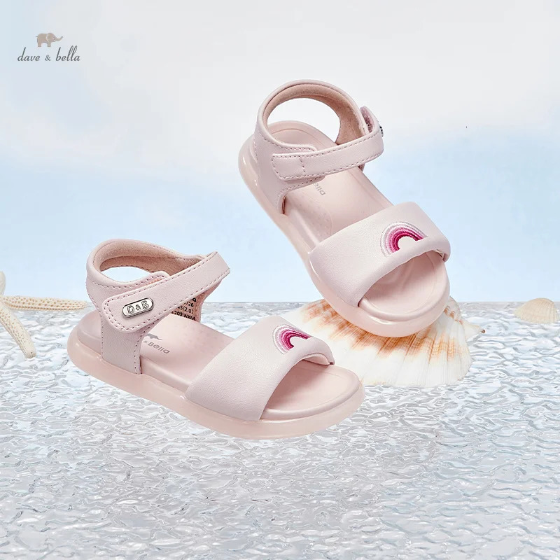 Dave Bella Summer Childrens Sandals Pink Lightweight Boys Girls Beach Shoes Soft Non-slip Pink Kids Sandals Shoes DB2240276 250407