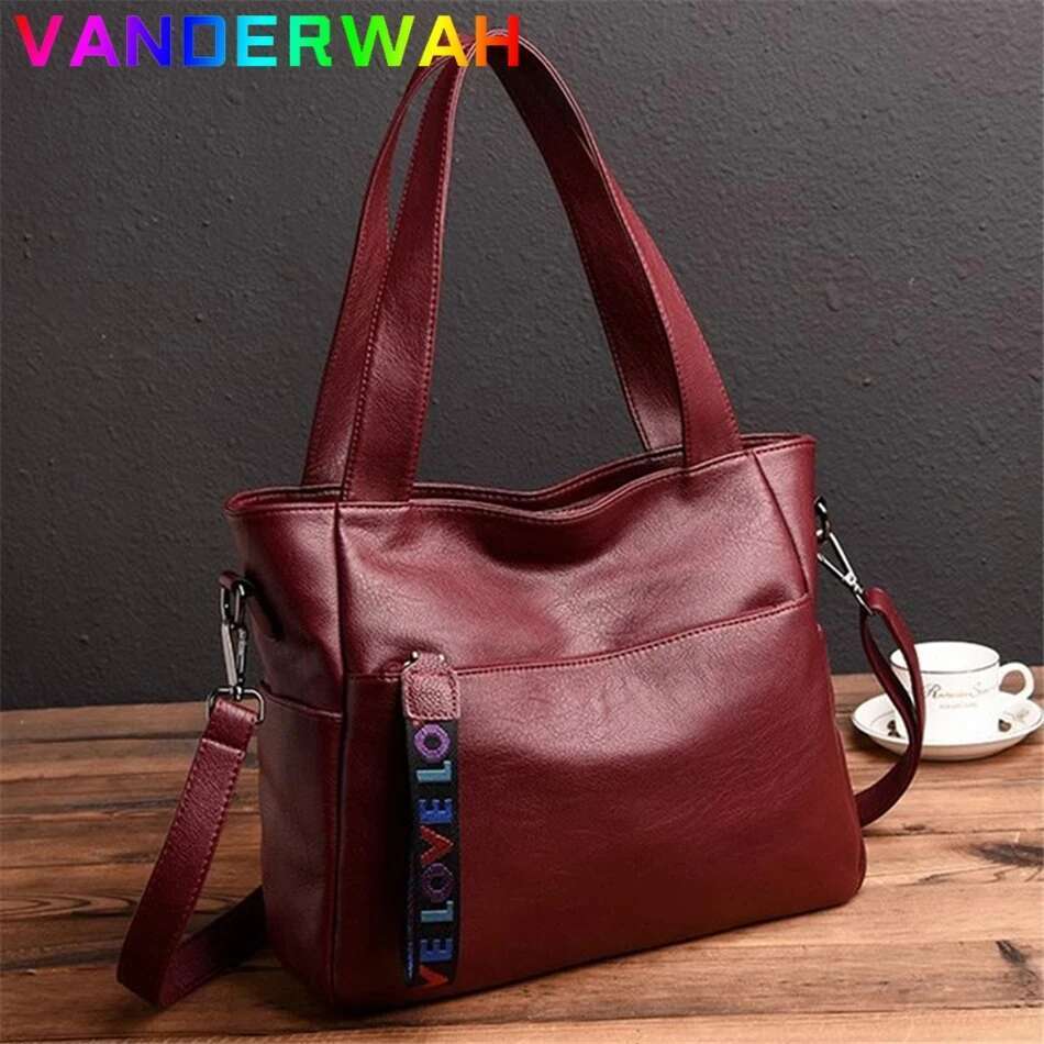 Genuine Brand Tote High Quality Leather Bags For Women 2024 Ladies Large Top-Handle Shoulder Crossbody Sg Bag Sac
