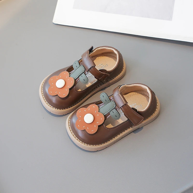 Baby Girls Spring Cartoon Pattern Princess Shoes Kids Sweet Hollow Breathable Casual Shoes Childrens Hundred Non-slip 21-30 250407