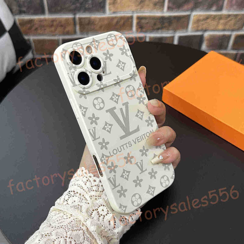 Designer iphone17 pro max Phone Cases For iPhone 16 pro max case 15 pro 14 13 12 Compatible with Phone Enlarged View Window New Soft Silicone High-end Protection Cover