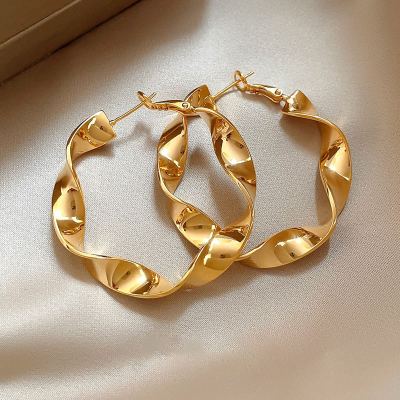 New Fashion Designer Earring Gold plated Round Hoop Earrings for Woman with zircon diamonds Earring Trend Classic Party Wedding Pendant Jewelry Gift