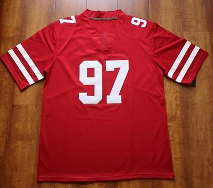 16 Montana Custom Football Jersey Rice McCaffrey Mason Mordecai Bosa Jerseys Mens Womens Youth