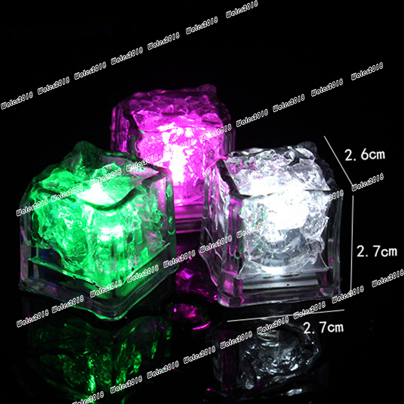 LED Ice Cubes Colorful Other Lights Luminous Glowing Induction Wedding Festival Christmas Bar KTV Toys