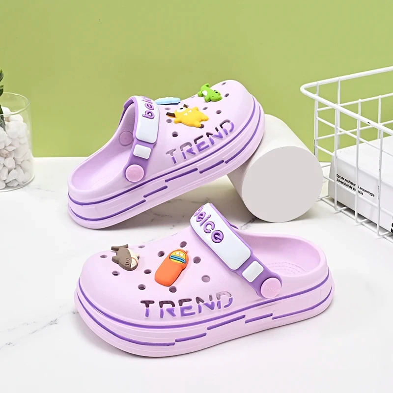 Casual Comfortable Clogs For Boys Girls Breathable Lightweight Clogs For Spring And Summer 250408