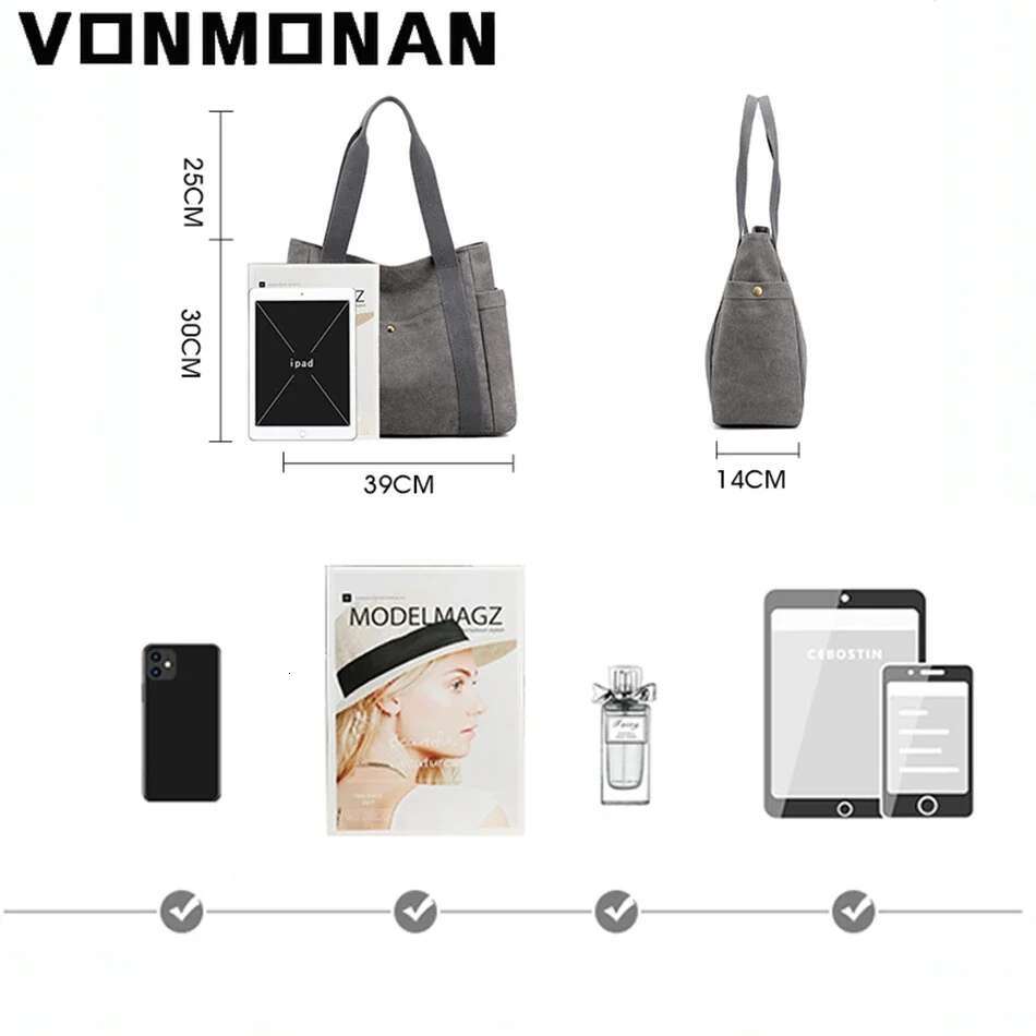 Fashion Canvas Cloth Women Handbag Purses Casual Large Capacity Ladies Shoulder Bag Female Tote Shopper Bags For Girl Sac A Main