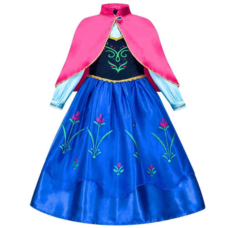 Disney Childrens Snow Queen Dress Princess Dress Childrens Girls Fancy Birthday Party Dress Princess Dress Carnival Party Childrens Dress X250408