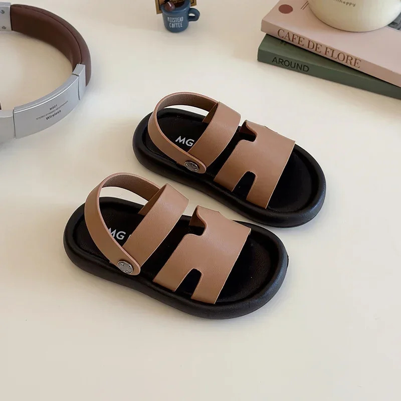 Fashion Spring Child Sandal Summer Shoe Boy Girl Slippers Soft Bottom Non-slip Kid Shoes Baby Beach Sandal Slippers 250407