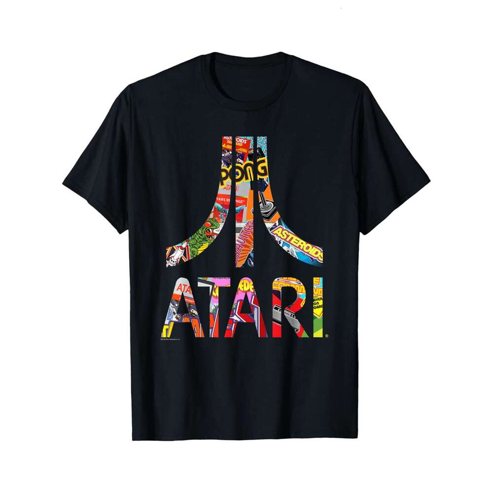 Designer T shirt Ripple Junction x ATARIs Classic Video Game Logo Design Print - 220g Tshits