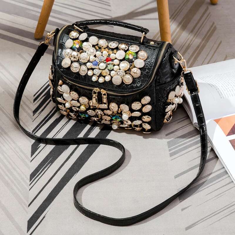 Handbag For Women Purses And Handbag Designer Handmade Women's Bag Casual Black Bucket Female Messenger Shoulder Bag New