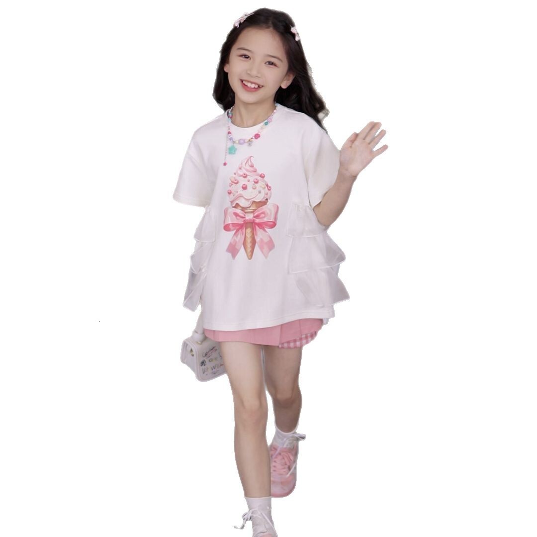 Ddmyshoesvip Summer New Cute Cartoon Short Sleeved Cotton T Top For Girls Fashion T Shirt Children S Clothing