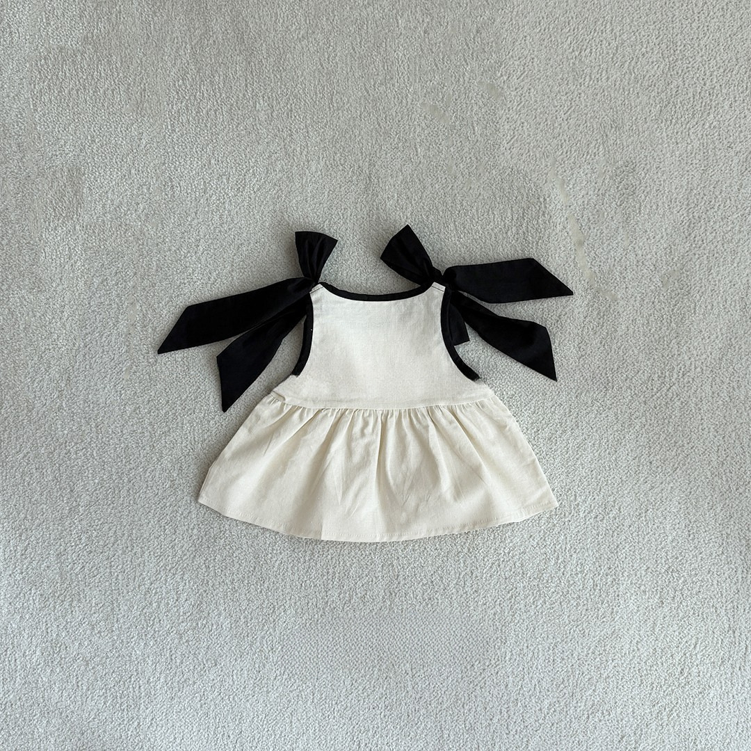 Ddmyshoesvip Korean Children S Clothing Summer New Design Sense Sweet Cute Versatile Trendy Cool Bow Camisole For Baby Girls