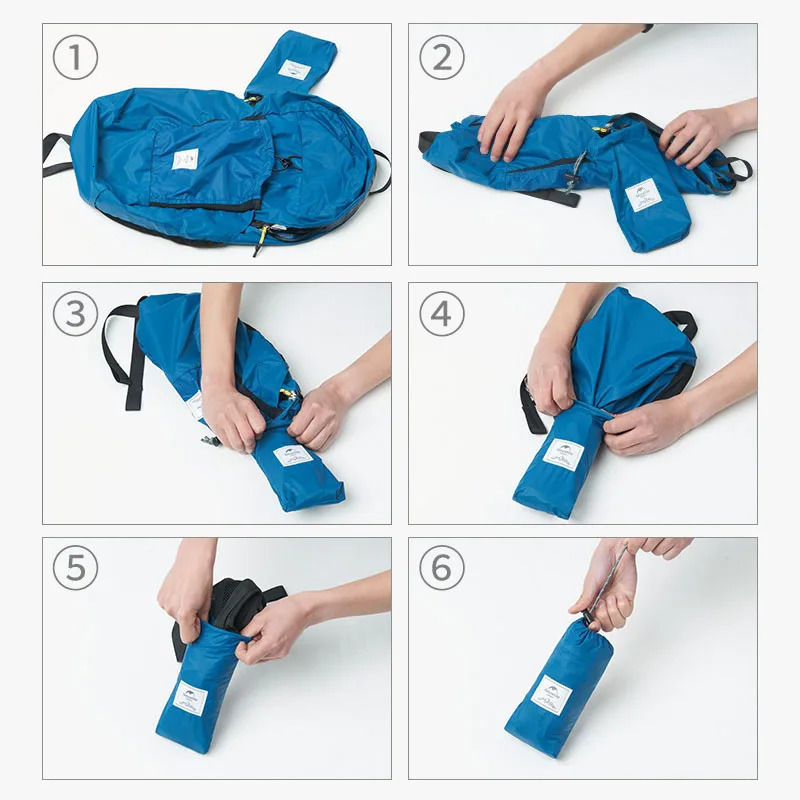 22L Super Lightweight Backpack Durable 30D Nylon Water-resistant Foldable Travel Bag Compact Folding Backpack 250407