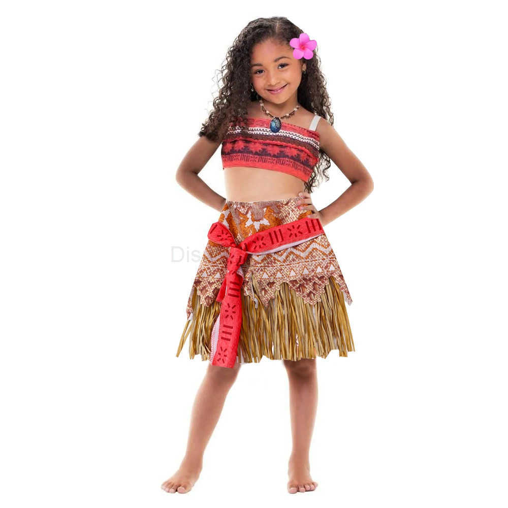 Disney Princess themed party dress Barbie Moana costume fancy carnival role-playing girl costume Snow White Mermaid childrens birthday dress X250408