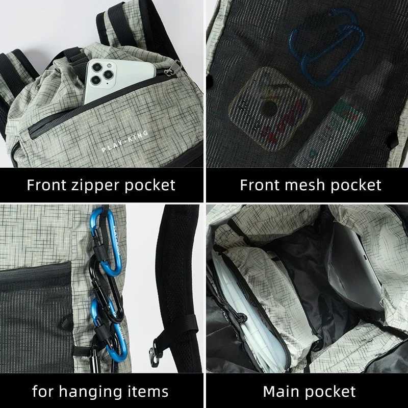 Camping Backpack Outdoor Sport Man Travel Hiking foldable Bag Climbing Mountaineering Man Lightweight Trekking Storage BagsC250407