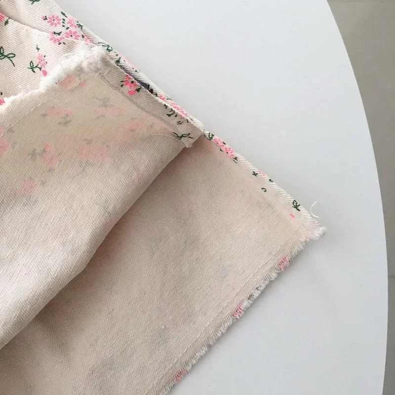 Baby Stylish Cute Sweet Pink Floral Skirts Summer Fashionable Girls Short Skirt Korean Children A-line Skirt Kids Clothes 250408
