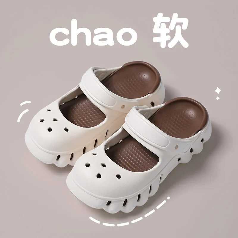 New Arrival Womens summer anti slip EVA slippers womens casual hole garden sandals womens soft soled household indoor and outdoor pump shoes T250407