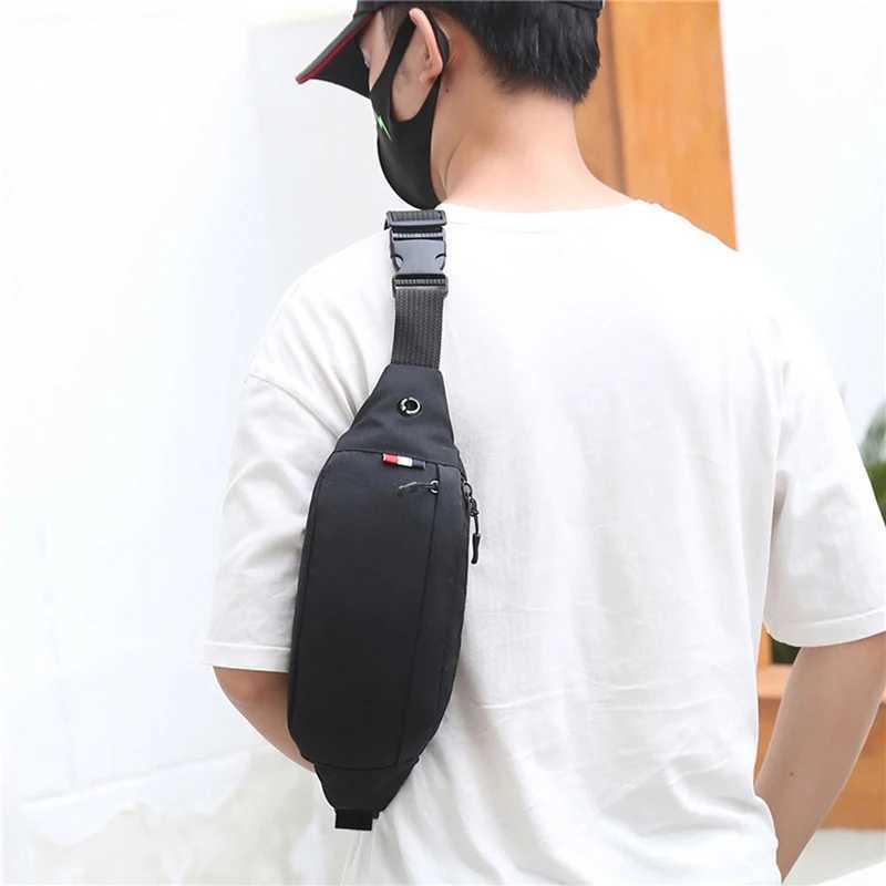 Mens waist bag gray casual functional waist belt bag large waist belt bag mobile phone money belt bag Fanny Travel Hip Z250407