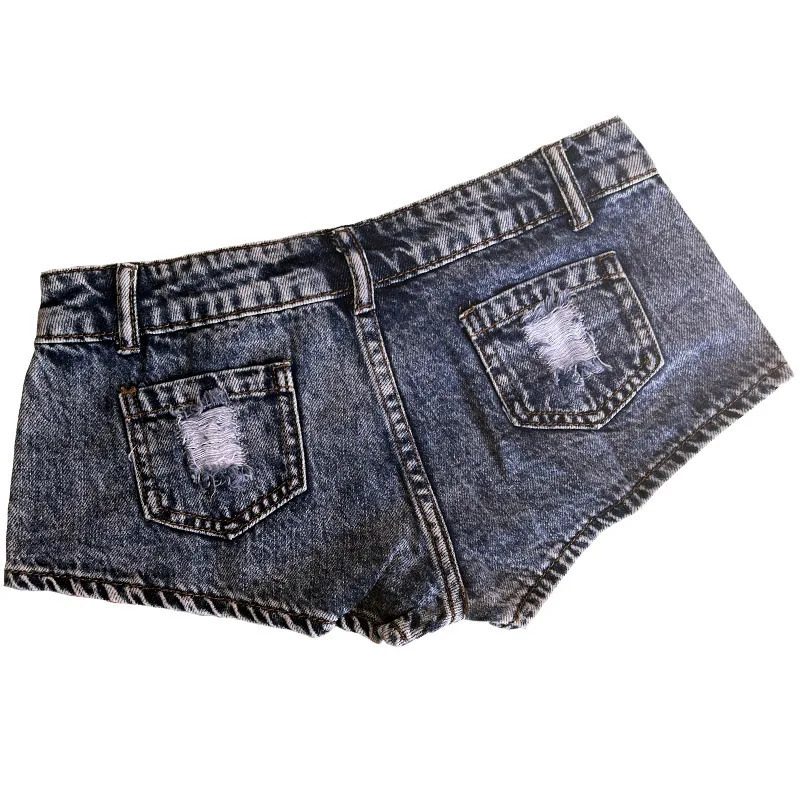 Womens Low Waist Sexy Denim Jeans Shorts Nightclubs Bars and Beach 250408