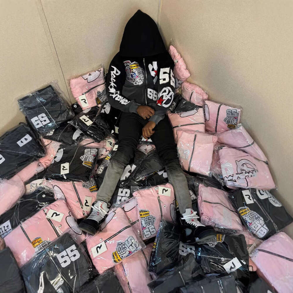 Street unisex fashion high street ins style patch hip-hop hoodie