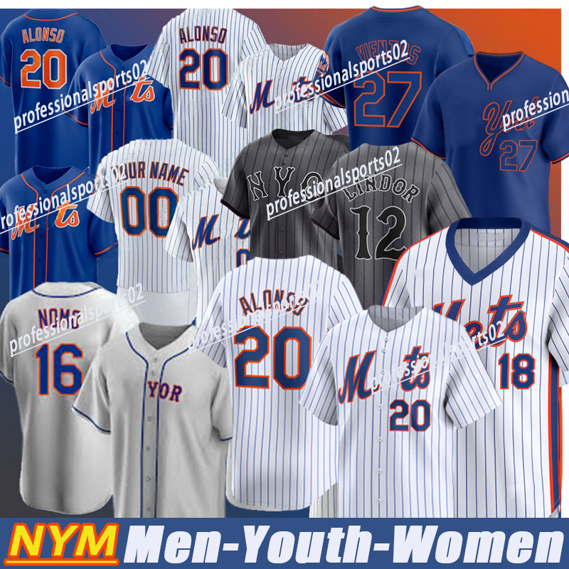 #22 Juan Soto Francisco Lindor Pete Alonso Baseball Jerseys Starling Marte Jeff McNeil Jose Siri Griffin Canning Dwight Gooden mets city connect jerse