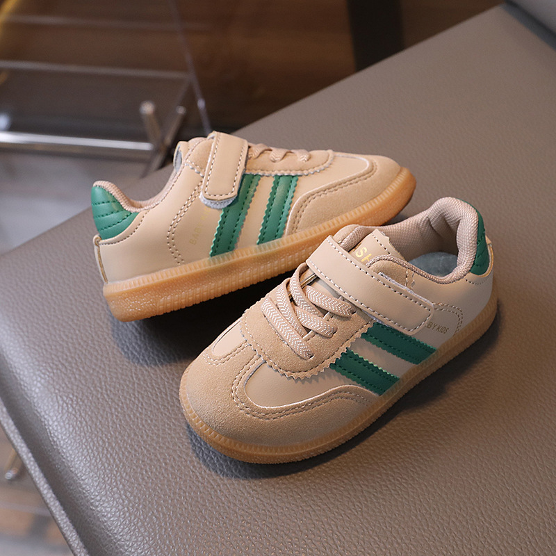 2025 Toddlers Casual Sneakers New Black Soft Bottom Girls Boys Training Shoes Walkfashion Spring Summer Fashion Kids Baby Casual Shoes Size 21 - 30 W0